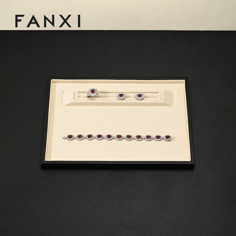 FANXI New arrival leather microfiber Jewelry plate