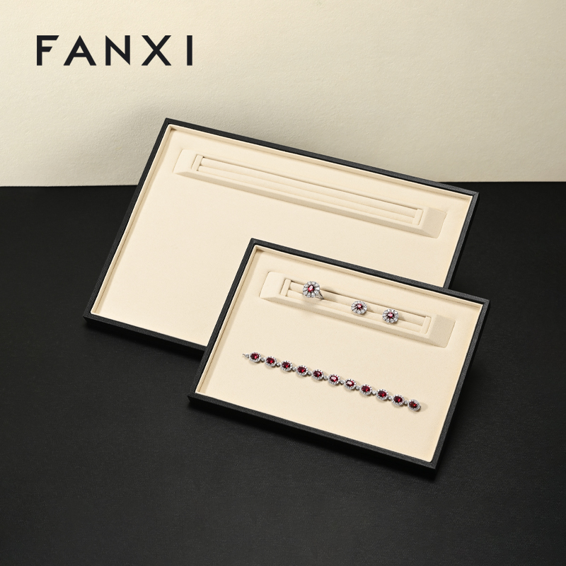 FANXI New arrival leather microfiber Jewelry plate