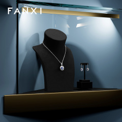FANXI Luxury Multi-color optional Metal Jewelry stand