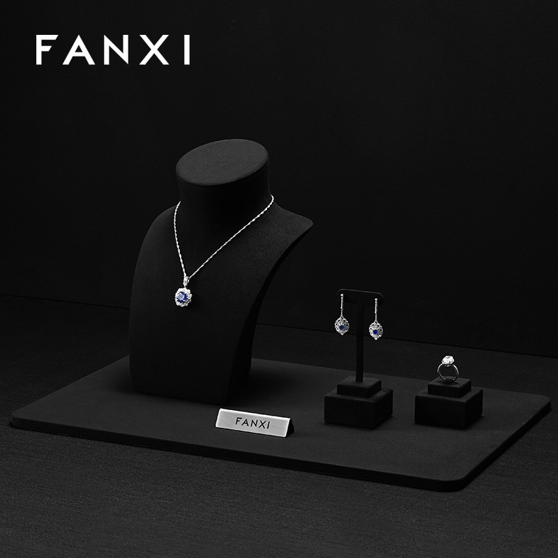 FANXI Luxury Multi-color optional Metal Jewelry stand