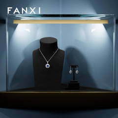 FANXI Luxury Multi-color optional Metal Jewelry stand