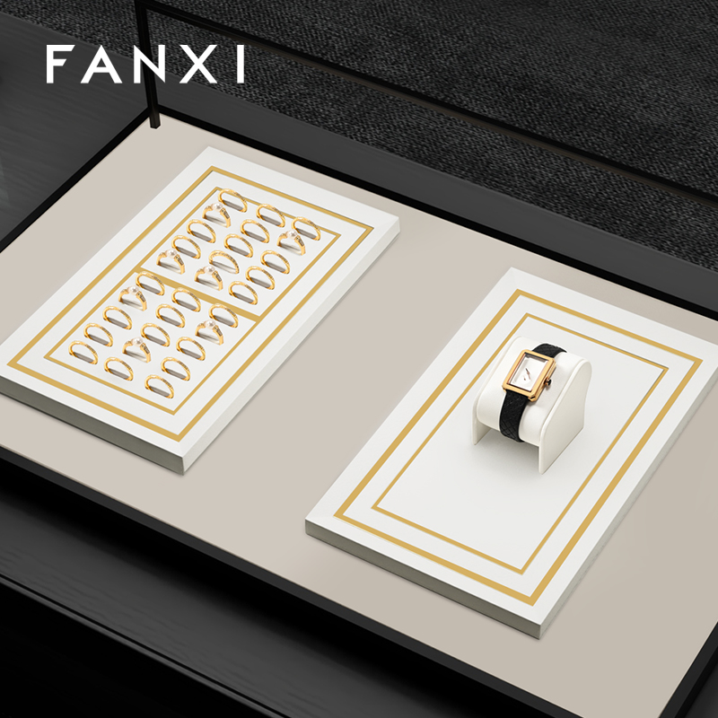 FANXI Fashion White Metal Combination Platform