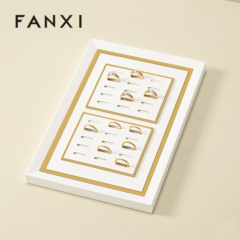 FANXI Fashion White Metal Combination Platform