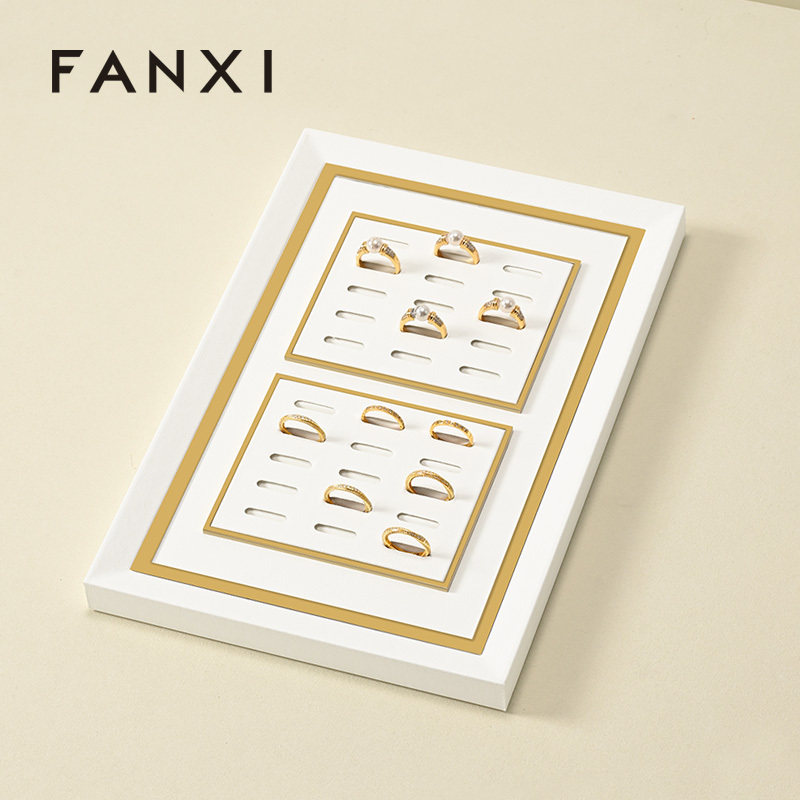 FANXI Fashion White Metal Combination Platform