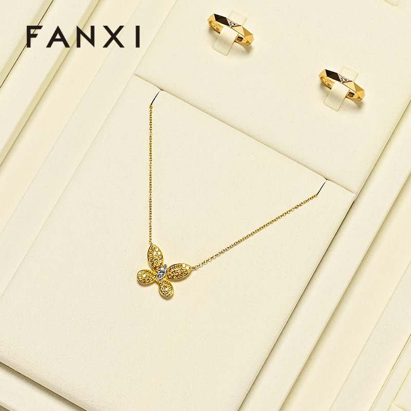 FANXI New arrival Microfiber Jewelry Combination Set