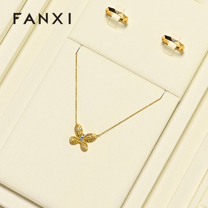 FANXI New arrival Microfiber Jewelry Combination Set