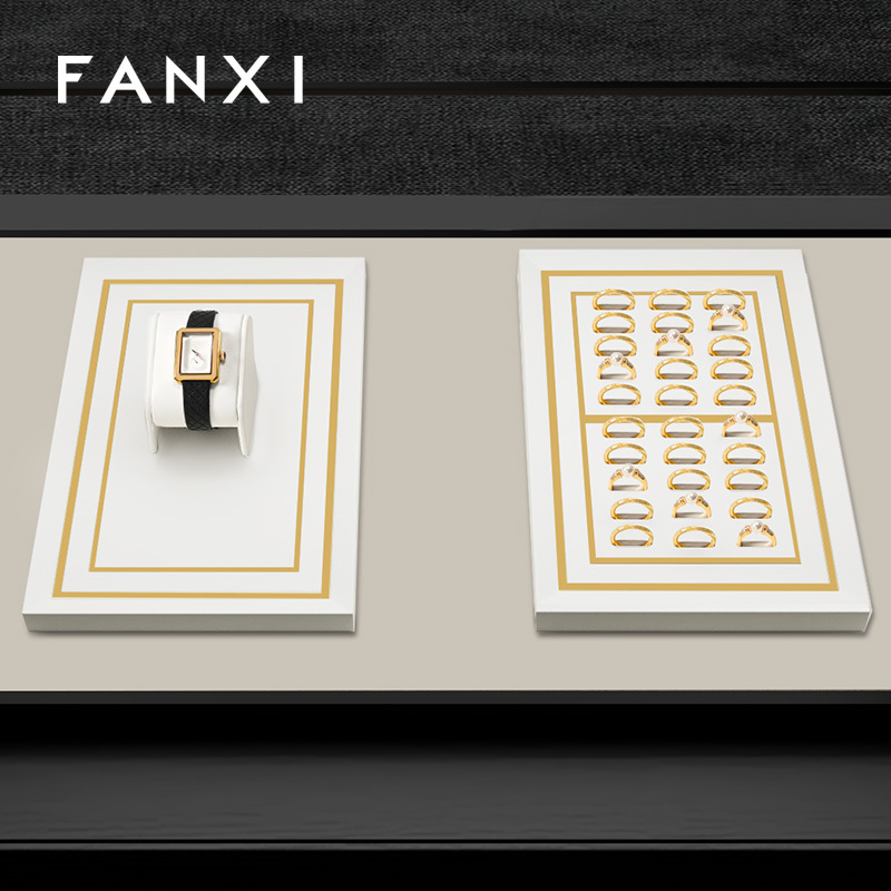 FANXI Fashion White Metal Combination Platform