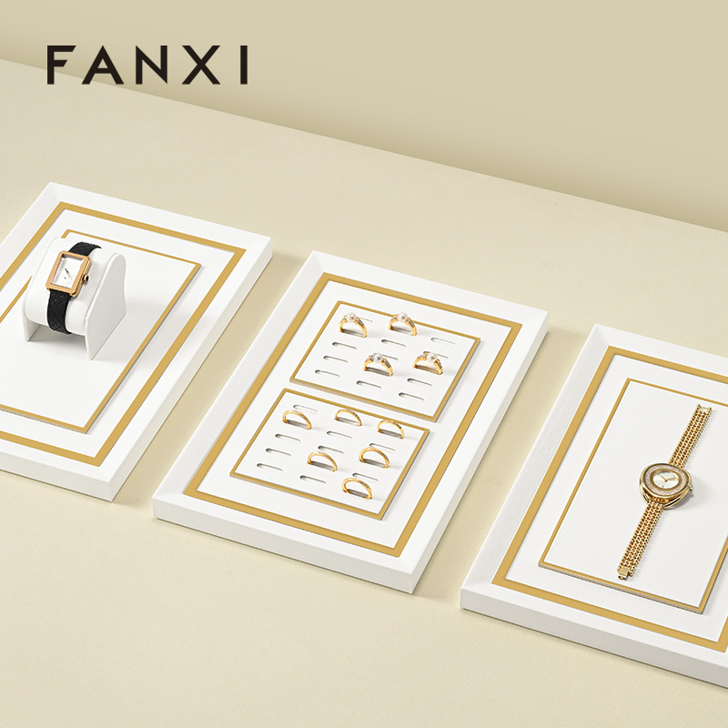 FANXI Fashion White Metal Combination Platform