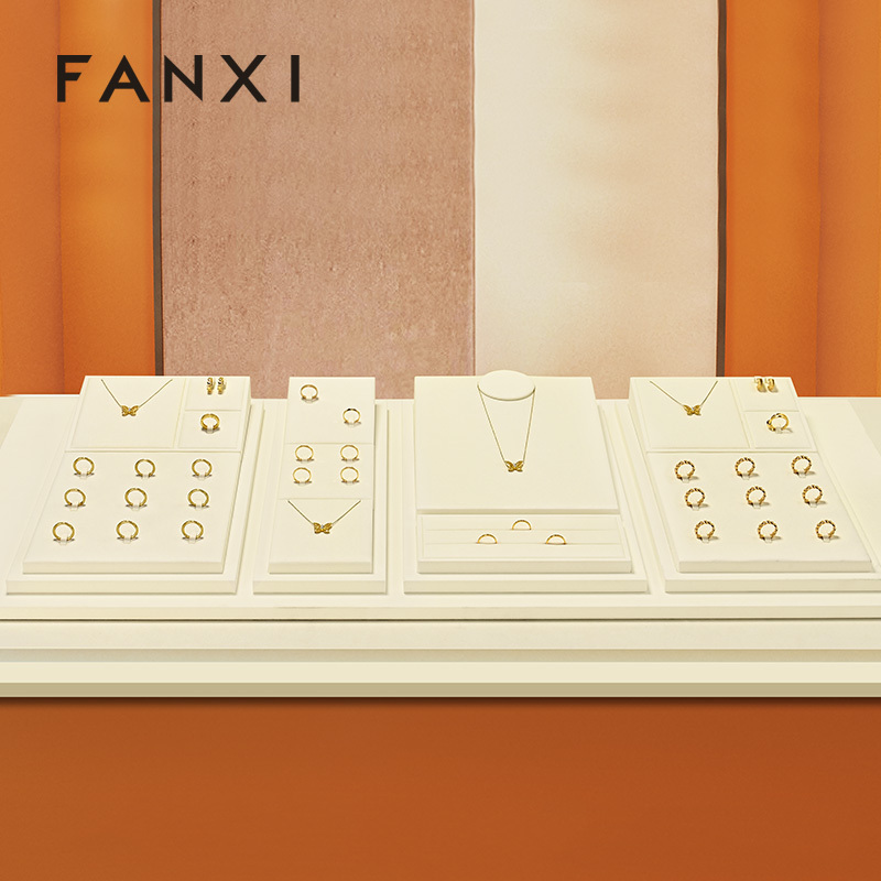 FANXI New arrival Microfiber Jewelry Combination Set