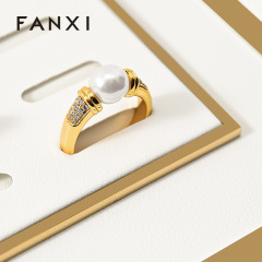 FANXI Fashion White Metal Combination Platform