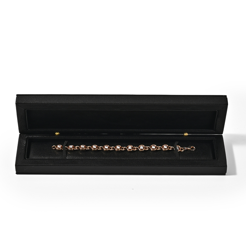 FANXI Custom black leather velvet jewelry box