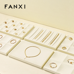 FANXI Fashion Microfiber Jewelry Display Plate