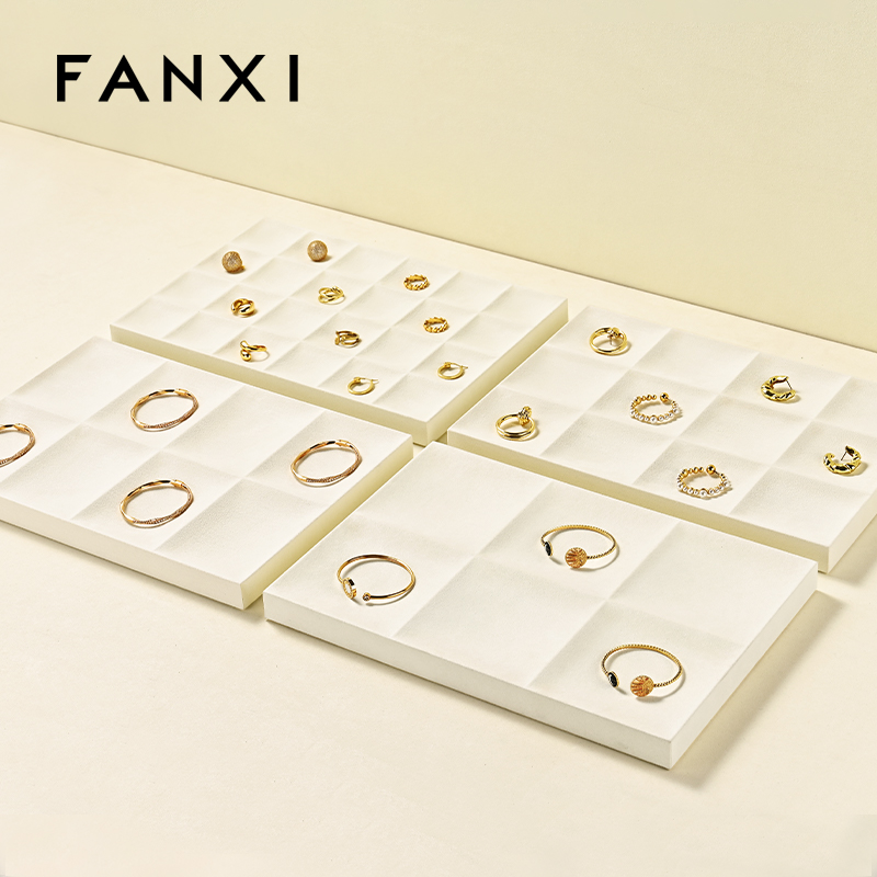 FANXI Fashion Microfiber Jewelry Display Plate
