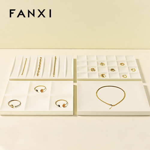 FANXI Fashion Microfiber Jewelry Display Plate