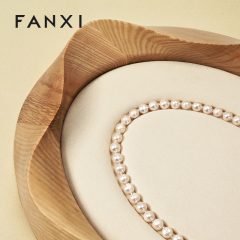 FANXI High Quality Beige Brown Microfiber Jewelry Display