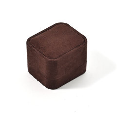 FANXI Custom brown velvet jewelry box