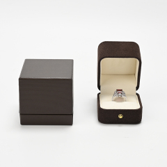 FANXI Custom brown microfiber ring box