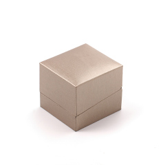 FANXI Custom champagne paper microfiber ring box
