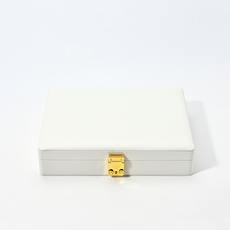 FANXI Custom white PU leather suede bangle case