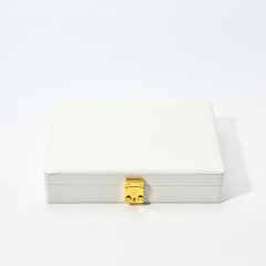 FANXI Custom white PU leather suede bangle case