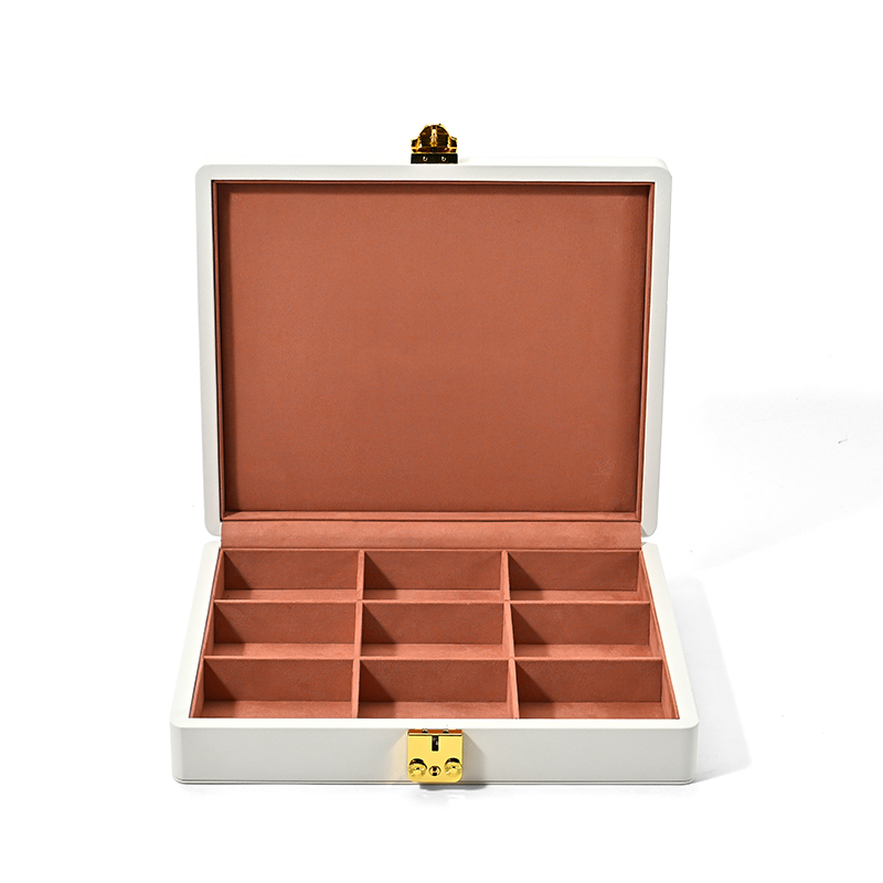 FANXI Custom white PU leather suede bangle case