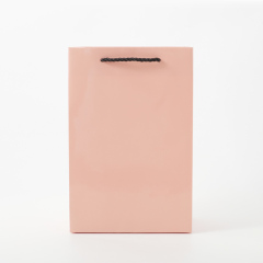 FANXI Custom pink coating paper jewelry bag