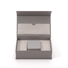 FANXI Custom grey leathere paper velvet jewelry box