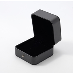FANXI Custom black PU leather velvet necklace box