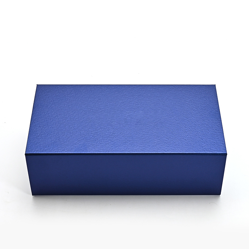 FANXI Custom blue leathere paper microfiber jewelry box