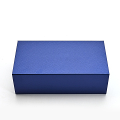 FANXI Custom blue leathere paper microfiber jewelry box