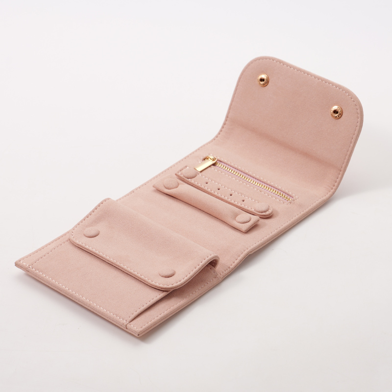 FANXI Custom pink paper box microfiber jewelry box