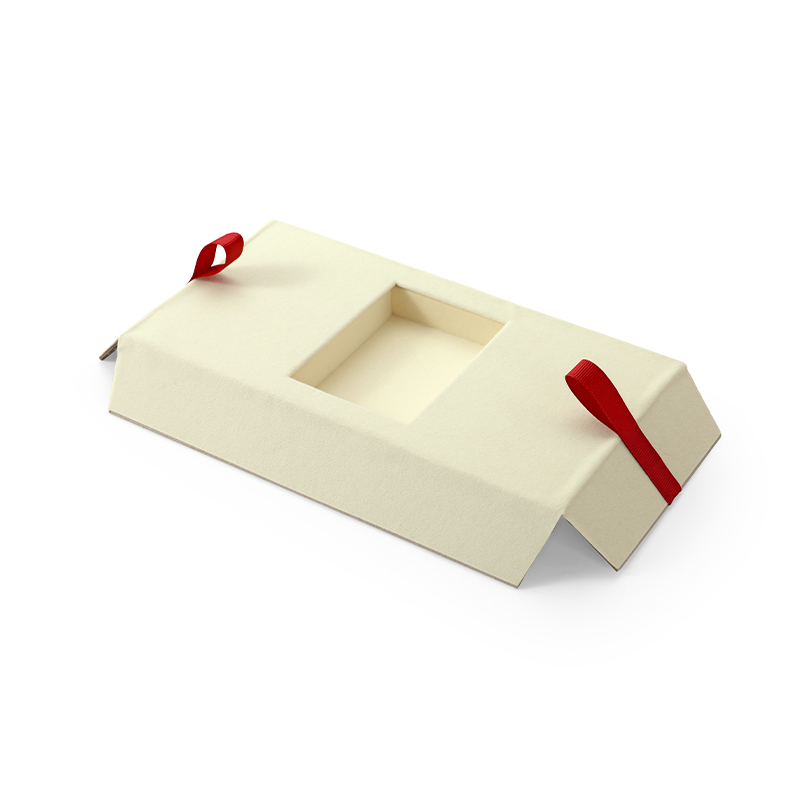 FANXI Custom red leatherette paper velvet magnetic box