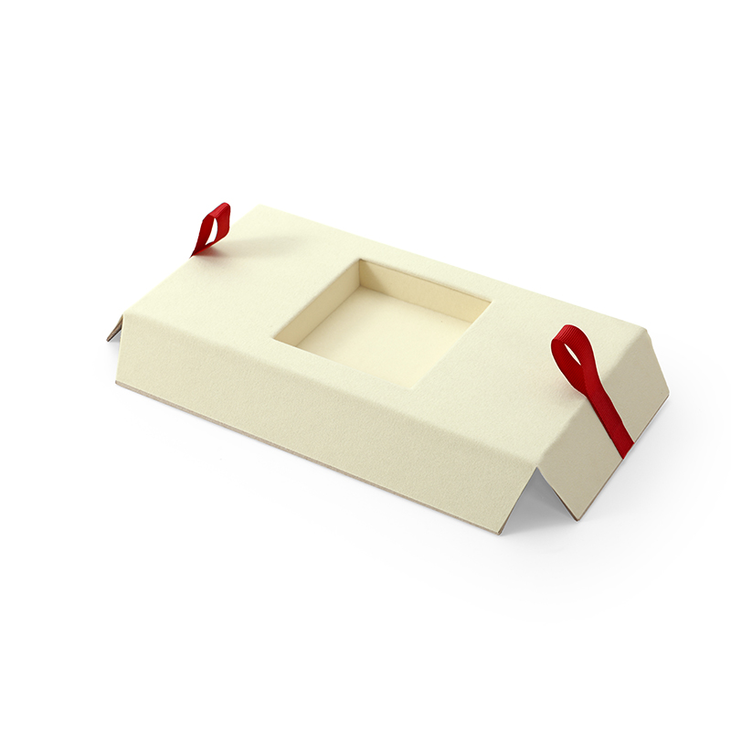 FANXI Custom red leatherette paper velvet magnetic box