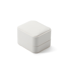 FANXI Custom white PU leather microfiber earring box