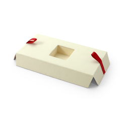 FANXI Custom red leatherette paper velvet magnetic box