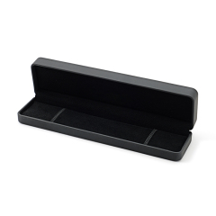 FANXI Custom black PU leather microfiber bracelet box