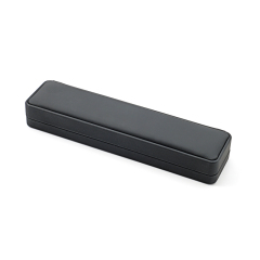 FANXI Custom black PU leather microfiber bracelet box