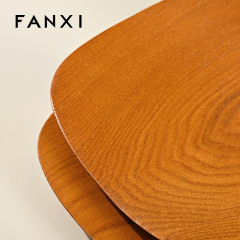 FANXI Hot Sale Wood Color Solid Wood Storage Tray