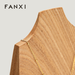 FANXI Luxury Wood Color Solid Wood Jewelry Display Rack