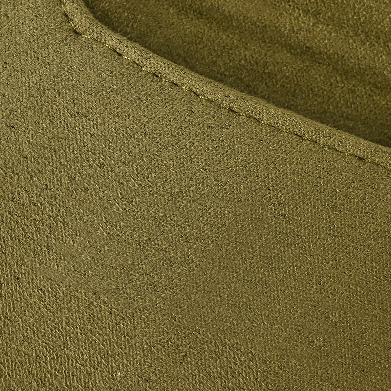 FANXI Custom Yellow-green Suede Jewelry Pouch