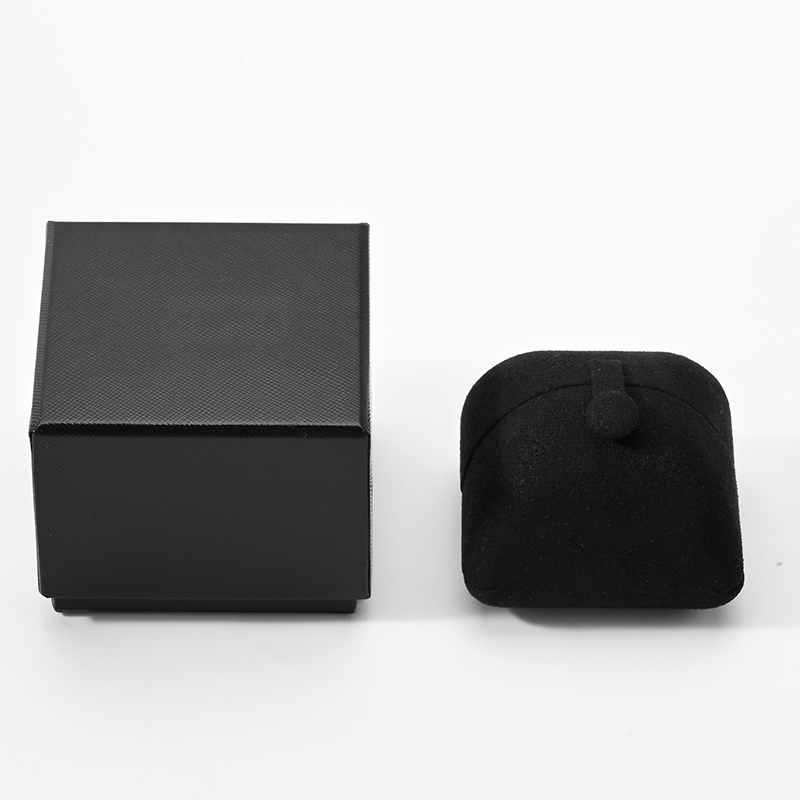 FANXI Custom Black Microfiber Ring Box