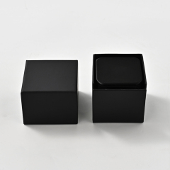 FANXI Custom Black PU Leather Microfiber Ring Box