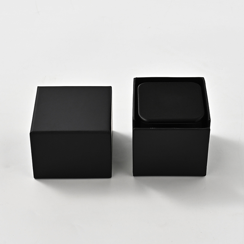 FANXI Custom Black PU Leather Microfiber Ring Box