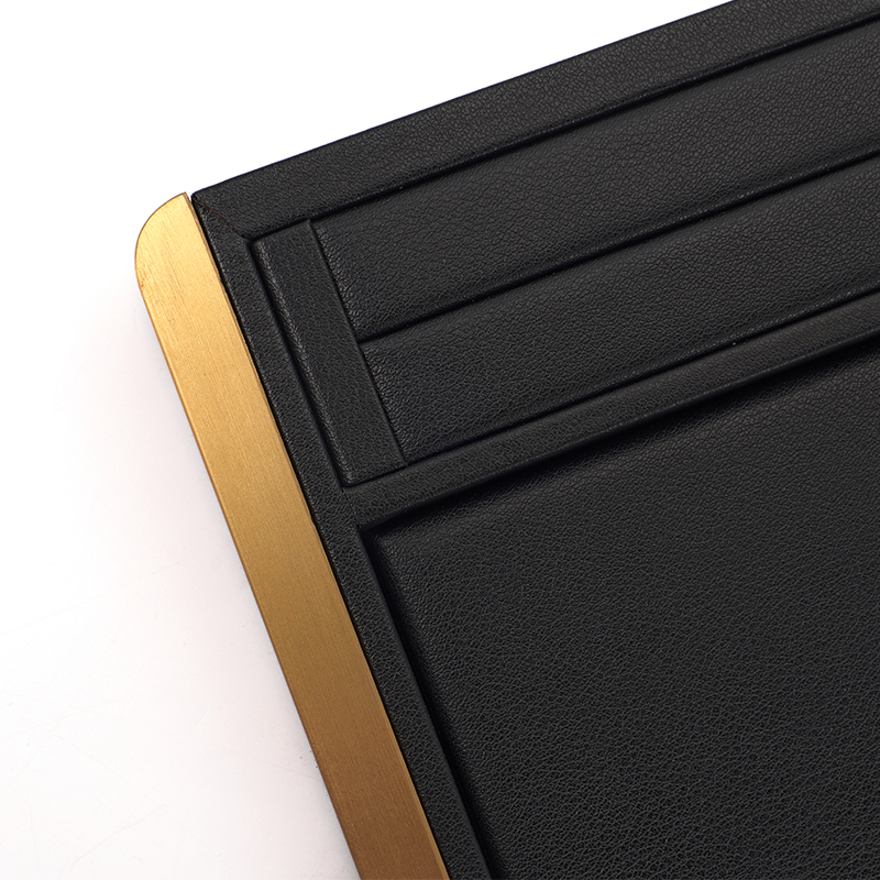 FANXI Custom Black PU Leather Jewelry Plate