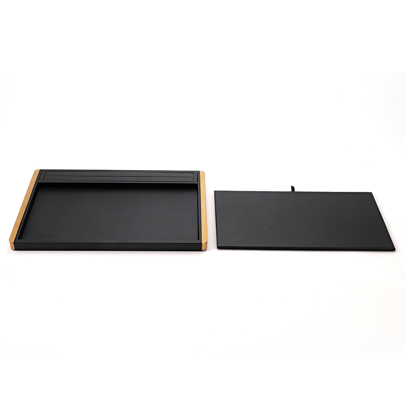 FANXI Custom Black PU Leather Jewelry Plate