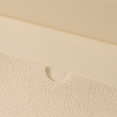 FANXI Custom Beige Leatherette Paper Velvet Magnet Box