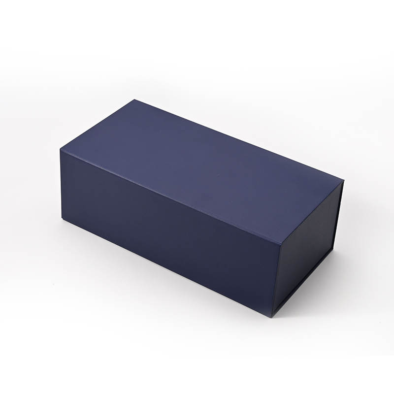 FANXI Custom Blue Paper Microfiber Drawer Magnetic Box