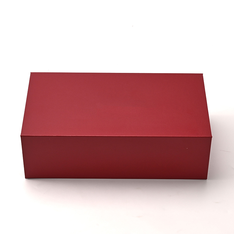 FANXI Custom Red Leatherette Paper Velvet Magnet Box