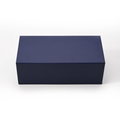 FANXI Custom Blue Paper Microfiber Drawer Magnetic Box
