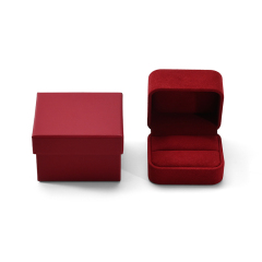 FANXI Custom Red Full Microfiber Ring Box